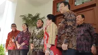 Ketua Umum Gerindra Prabowo Subianto mendatangi kediaman Ketua Umum PDIP Megawati Soekarnoputri, Rabu (24/7/2019). (Dok PDIP)