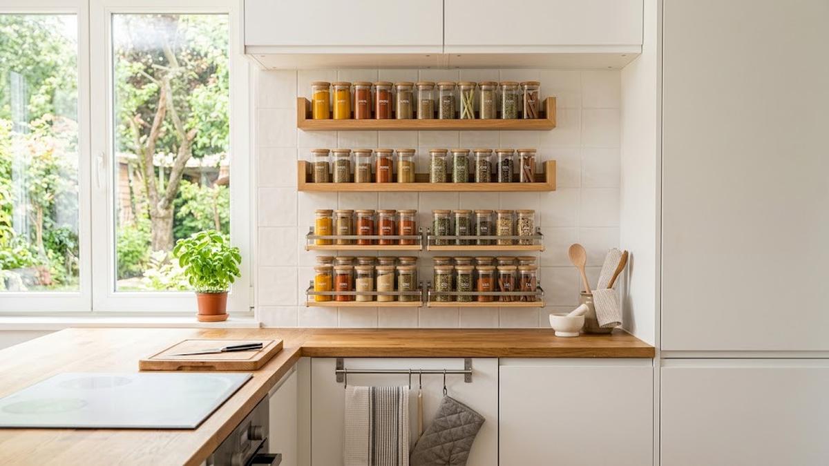 8 Ide Rak Bumbu untuk Dapur yang Tidak Memiliki Banyak Kabinet, Solusi Dapur Tetap Rapi