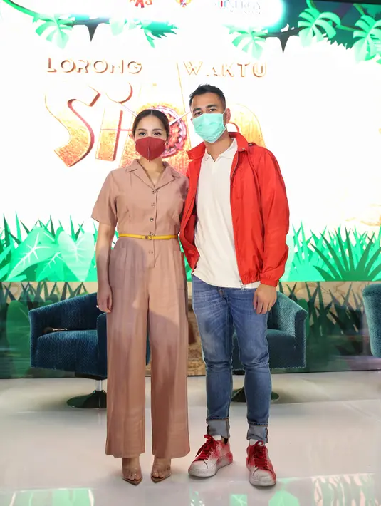 Raffi Ahmad Prescon animasi Lorong Waktu Si Aa di kawasan Dharmawangsa, Jakarta Selatan, Selasa (15/12/2020). (Adrian Putra/Fimela.com)