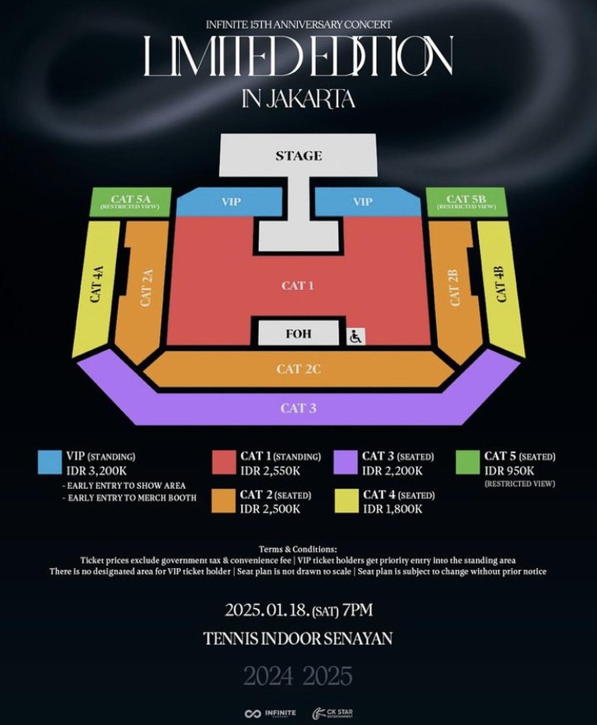 INFINITE Bakal Konser Spesial Di Jakarta Bertajuk "15th Anniversary Limited Edition"