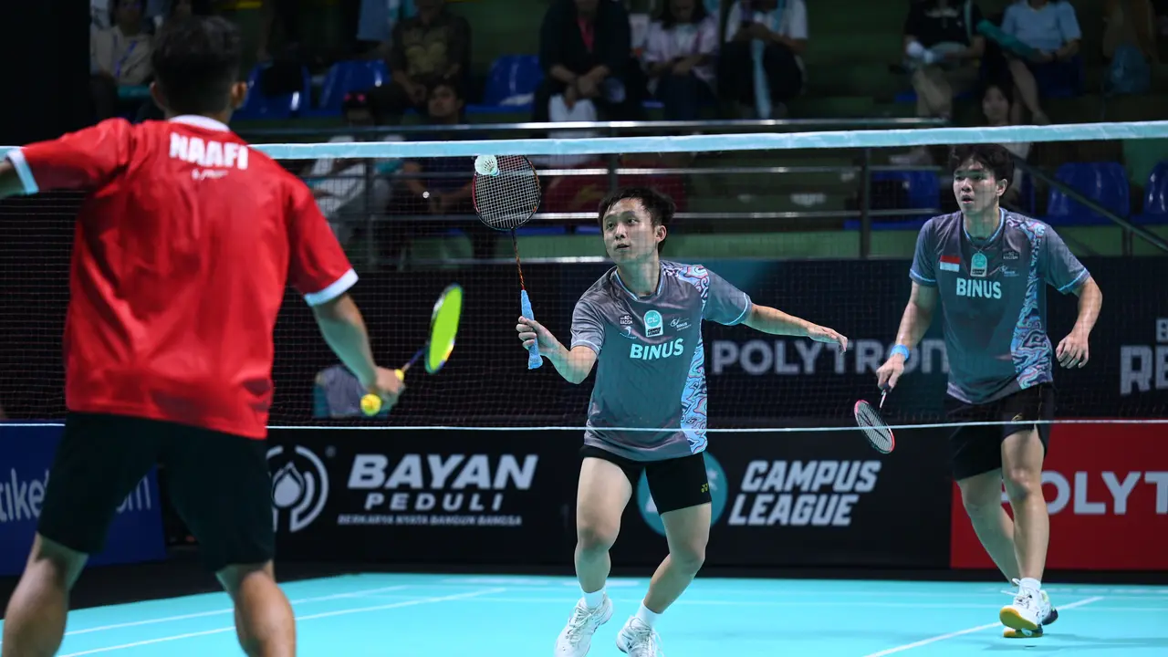 Duel sengit Campus League Badminton Regional Bandung