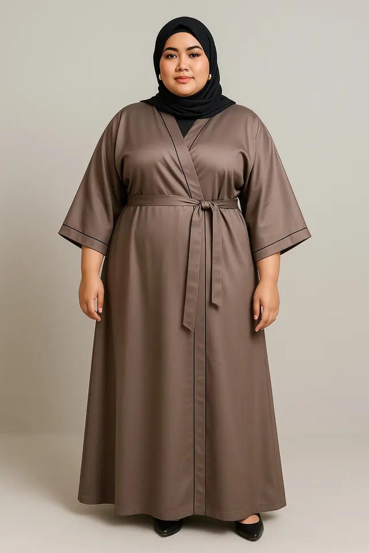 7 Rekomendasi Model Gamis Simpel tapi Mewah untuk Orang Gemuk, Lengkap dengan Tips Memilihnya