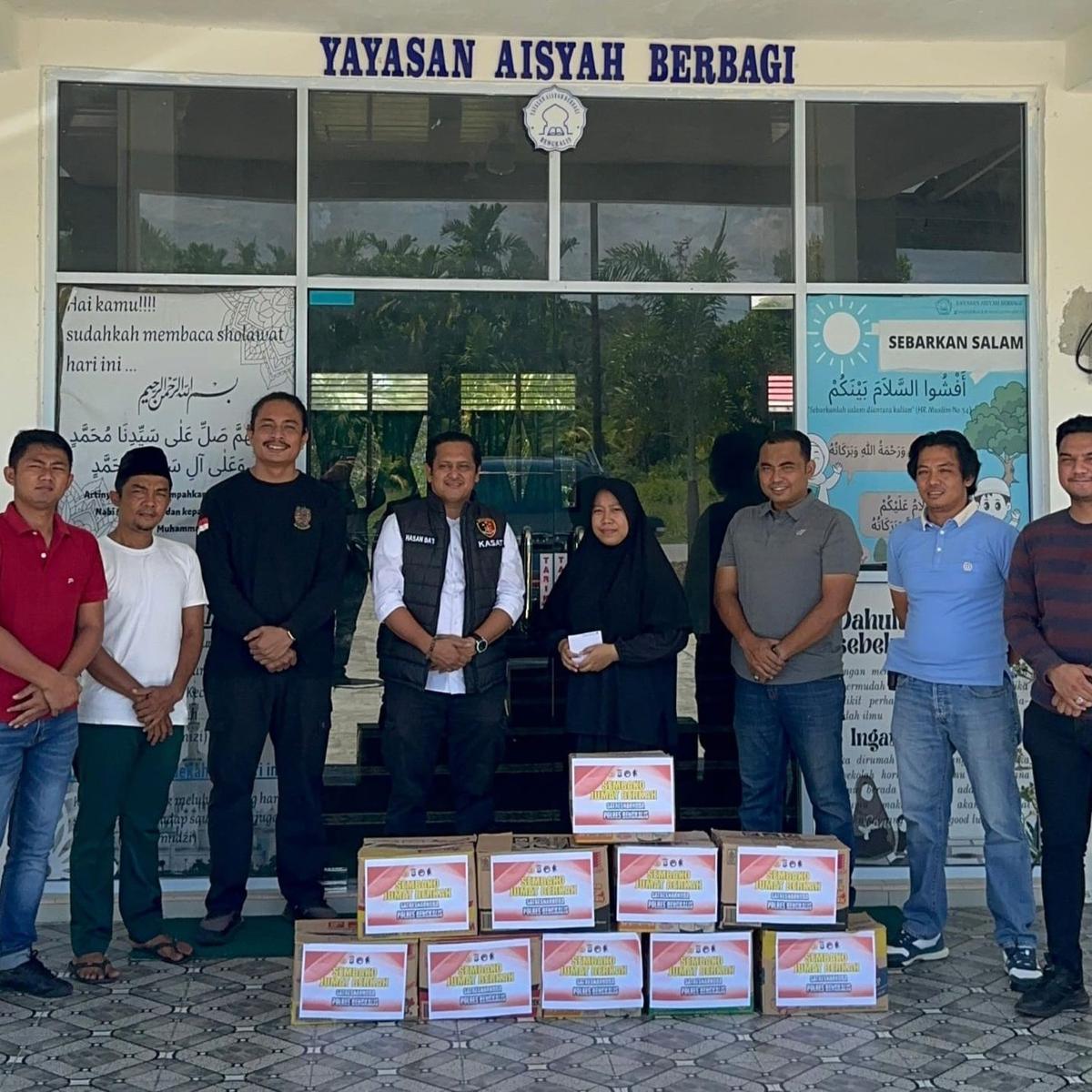 Satresnarkoba Polres Bengkalis Berbagi Sembako