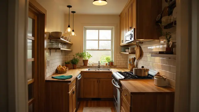 Tips Atur Dapur Kecil Supaya Tetap Nyaman/Ilustrasi gambar AI
