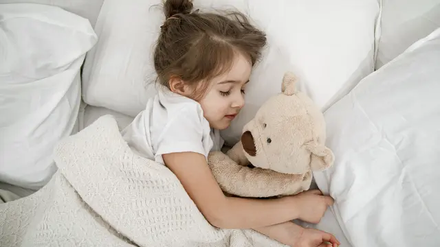 Ilustrasi anak tidur
