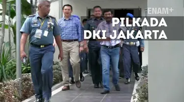 Tiga pasangan calon Gubernur dan Wakil Gubernur DKI Jakarta rampung menjalani tes psikologi di Rumah Sakit Angkatan Laut (RSAL) Mintohardjo, Jalan Bendungan Hilir, Tanah Abang, Jakarta Pusat, Minggu (25/9/2016) siang.