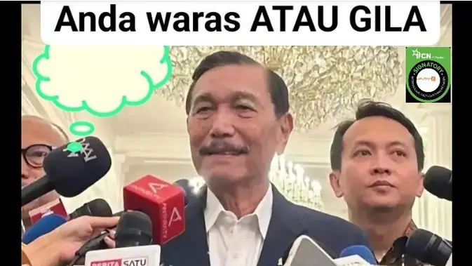 Cek Fakta: Hoaks Luhut Bakal Cabut Status WNI Bagi Rakyat yang Tak Bayar Pajak