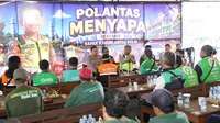 Kakorlantas Hadiri 'Polantas Menyapa' di Jepara, Ajak Ojol Kampanyekan Keselamatan Lalu Lintas