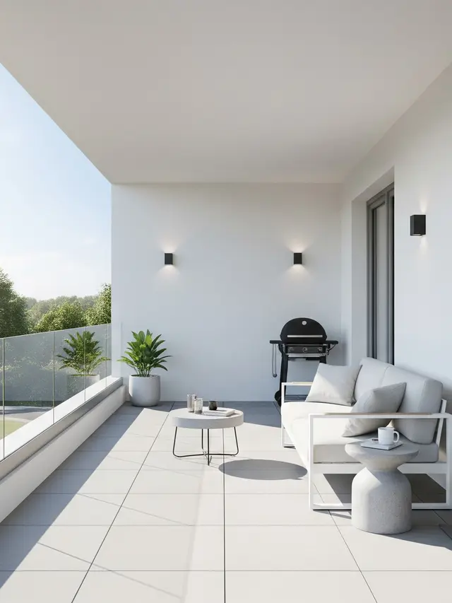 Model Balkon Depan Rumah Minimalis (Image by Gemini AI)