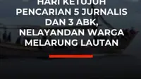Memasuki hari ketujuh pencarian lima jurnalis dan tiga awak kapal Arupadatu 1 yang hilang di Selat Sunda, Senin (14/9/2026), nelayan dan warga lokal menggelar tradisi melarung kepala kerbau ke laut. Pendekatan kultural ini dilakukan sebagai bentuk doa memohon keselamatan agar para korban segera d...