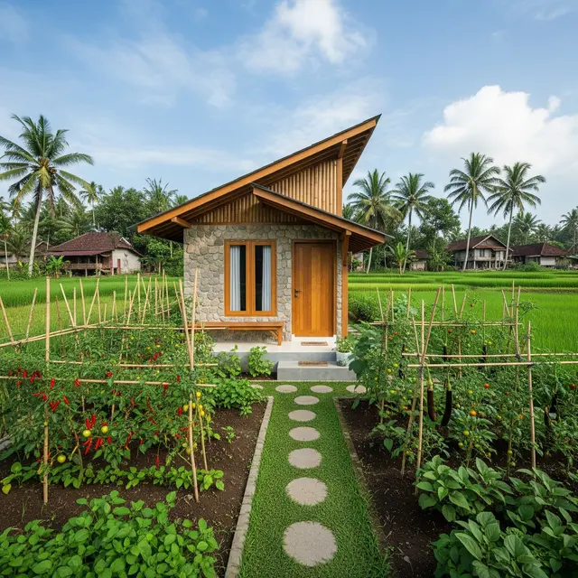9 Desain Rumah Sederhana dengan Kebun Sayur, Harmoni Hunian Minimalis