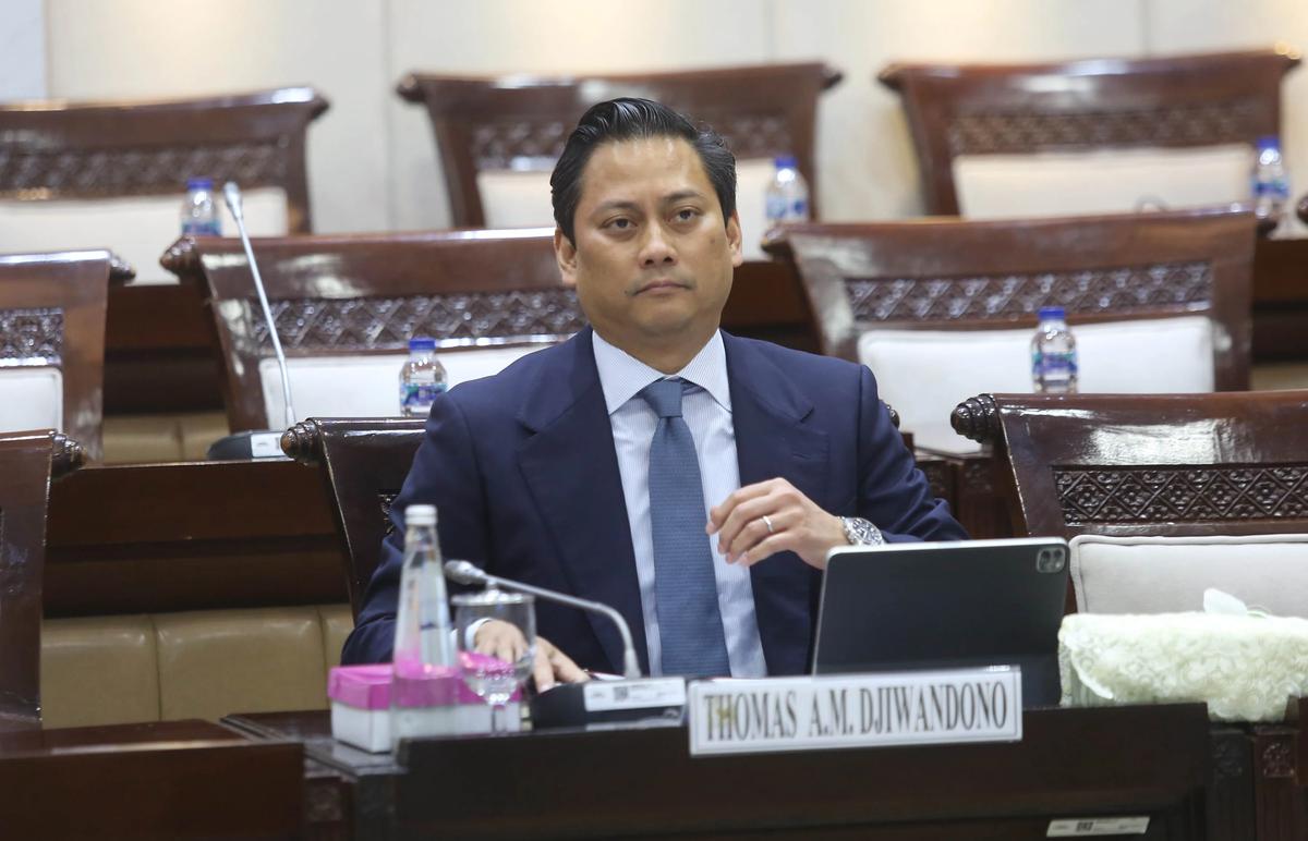 FOTO: Thomas Djiwandono Paparkan Strategi GERAK di Uji Kelayakan Deputi Gubernur BI