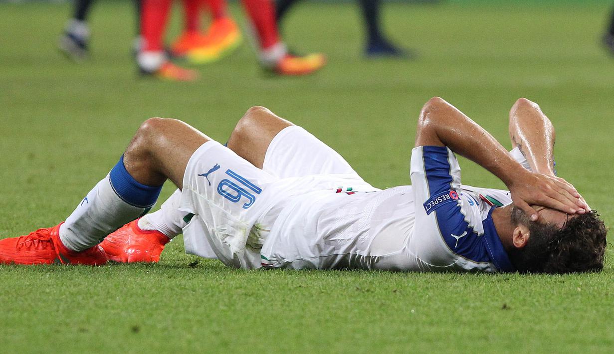 Pemuda berdarah Italia ini mengklaim memiliki kualitas teknik yang sama dengan  Alvaro Morata dan Andrea Belotti. (AFP/Daniel Roland)