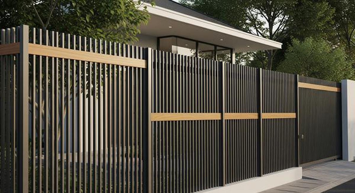 Merasa Rumah Kurang Aman? 10 Model Pagar Besi Tinggi Kombinasi Kayu Ini Bisa Dicoba