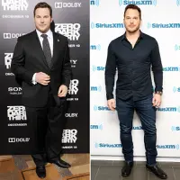 Chris Pratt berhasil diet dan mengurangi sekitar 27kg bobot tubuhnya. Beda jauh banget ya! (Gregg DeGuire/WireImage.com; Robin Marchant/Getty Images/USMagazine)