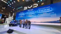 Peluncuran BYD M6 di GIIAS 2024 di ICE BSD, Tangerang, Banten. Liputan6.com/Arief Aszhari