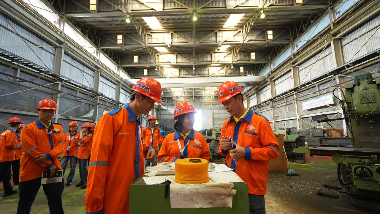 PT Pupuk Kalimantan Timur (Pupuk Kaltim) menerima kunjungan PetroViet Ca Mau Fertilizer (PetroVietnam),