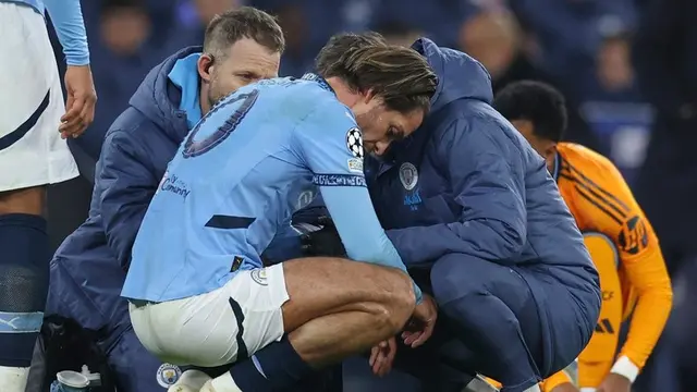 Diduga Akibat Durasi Panjang Review VAR, Jack Grealish Alami Cedera saat Man City vs Real Madrid