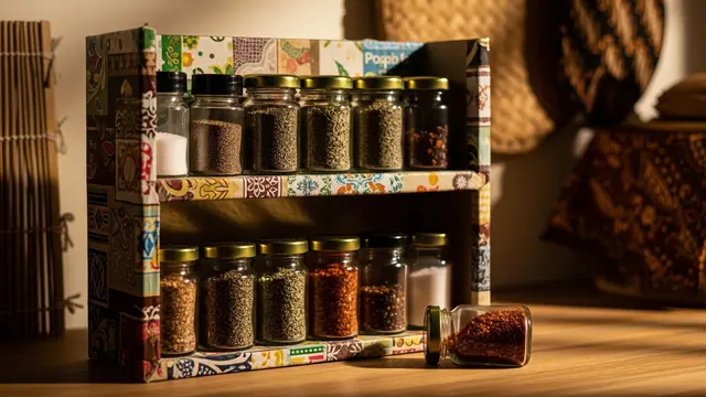Ide Penyimpanan Dapur dari Barang Bekas yang Murah (AI Generated)