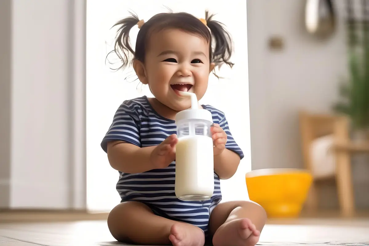 Anak minum susu