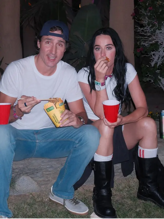 Justin Trudeau di Coachella bersama Katy Perry. Dok. [@katyperry]