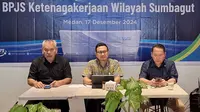 Total Klaim Dibayarkan BPJS Ketenagakerjaan Sumbagut Sepanjang 2024 Sebesar Rp 3,22 Triliun