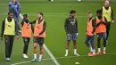 Manchester City akan melakoni laga kedua Liga Champions 2024/2025 melawan Slovan Bratislava di Stadion Nasional Slovakia, Rabu (2/10/2024) WIB dini hari nanti. (Paul ELLIS/AFP)