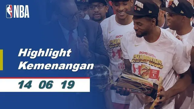 VIDEO: Selebrasi Toronto Raptors Juara NBA 2018-2019
