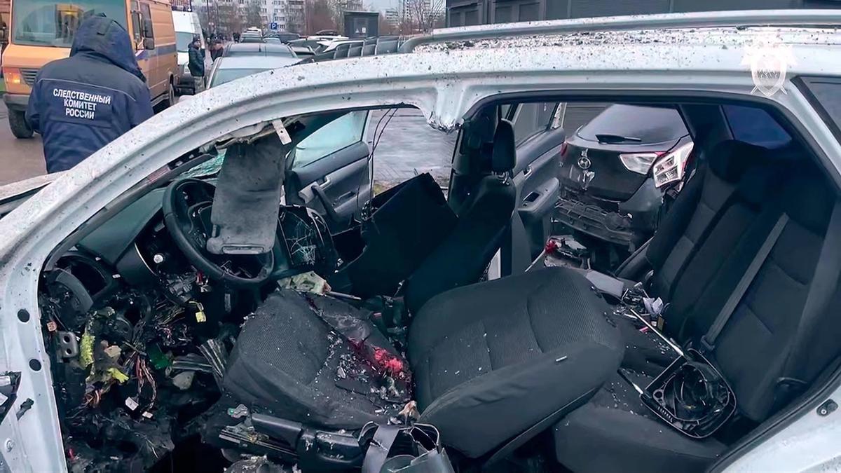 FOTO: Ledakan Mobil di Moskow Tewaskan Jenderal Senior Rusia