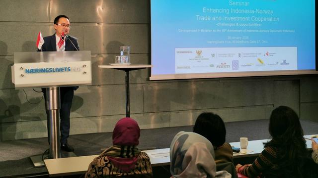 Kunjungan Wakil Menteri Perdagangan Jerry Sambuaga ke Norwegia bertujuan untuk menghadiri peringatan 70 tahun hubungan diplomatik Indonesia-Norwegia. (Dok Kemendag)