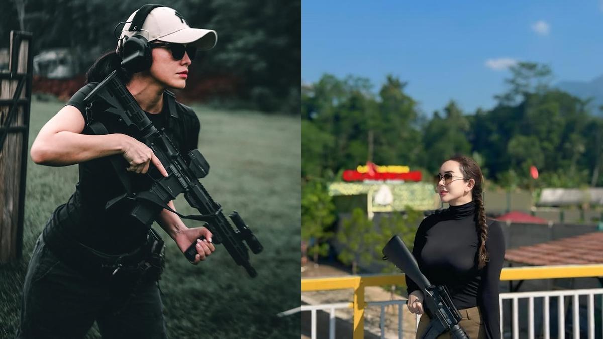 Potret 7 Artis Wanita Saat Olahraga Menembak, Ada yang Sudah Pegang Lisensi