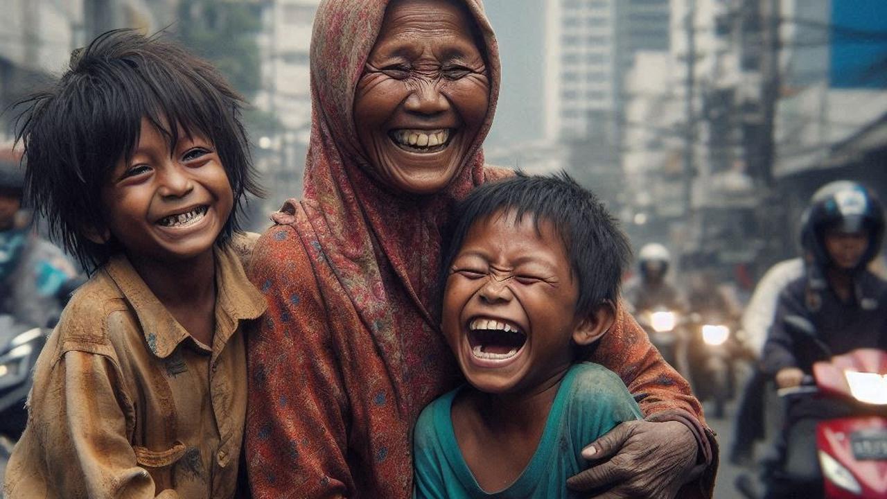 Ilustrasi Keluarga Miskin