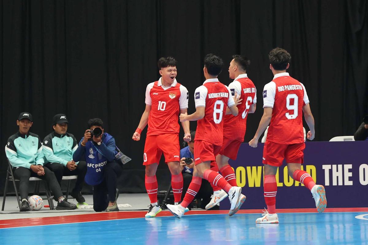 FOTO: Kalahkan Kirgistan, Timnas Futsal Indonesia Pastikan Tiket Perempat Final Piala Asia 2026