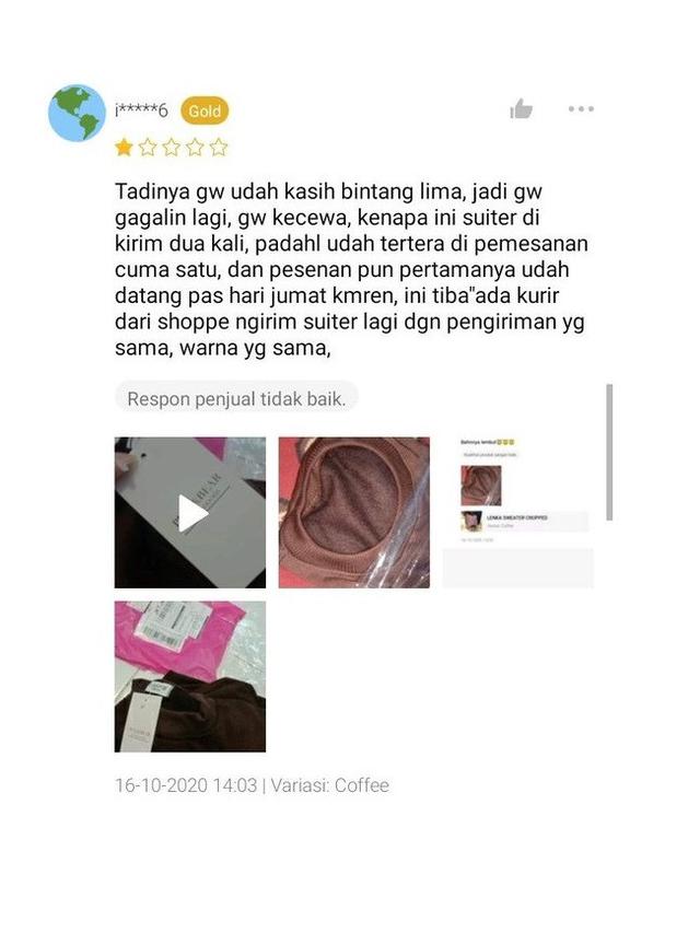 6 Ulasan Pembeli Bilang Kecewa Setelah Belanja di Online Shop Ini Bikin Geleng Kepala
