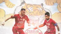 Persija Jakarta - Marko Simic Vs Bambang Pamungkas (Bola.com/Adreanus Titus)