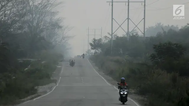 Asap Karhutla Selimuti Pekanbaru