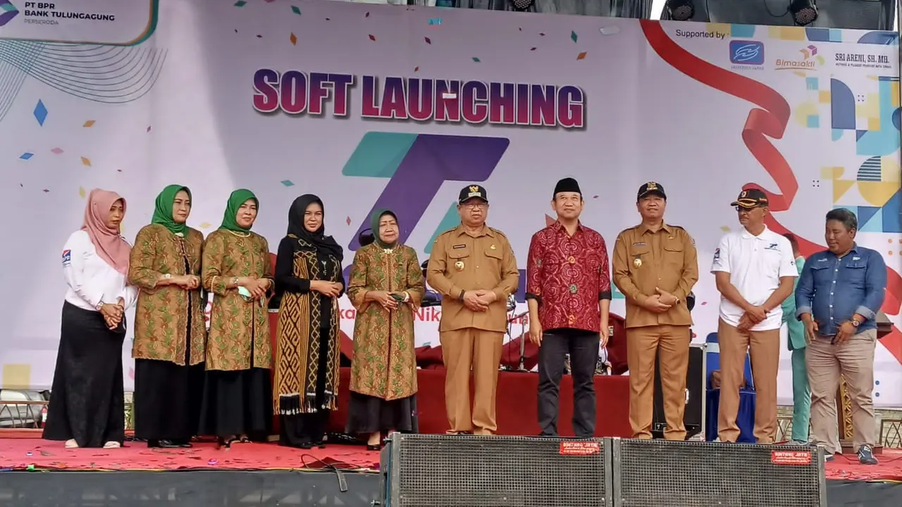 Peluncuran dompet digital Tulungagung Pay oleh Bupati Maryoto Birowo.
