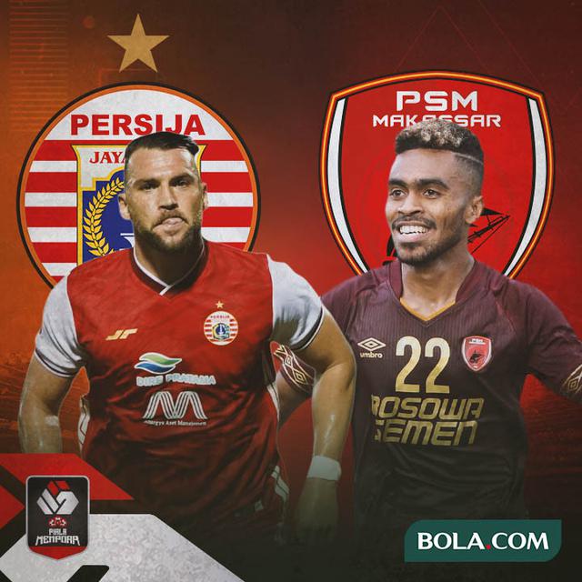 Piala Menpora - Duel Penyerang Persija Jakarta Vs PSM Makassar