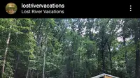 Lost River Vacations Kabin karya pengusaha tuli. Foto tangkapan layar instagram lostrivervacations.