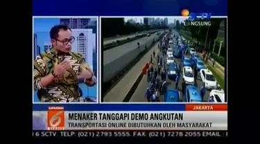 Menaker Hafif Dhakiri Tanggapi Demo Sopir Taksi