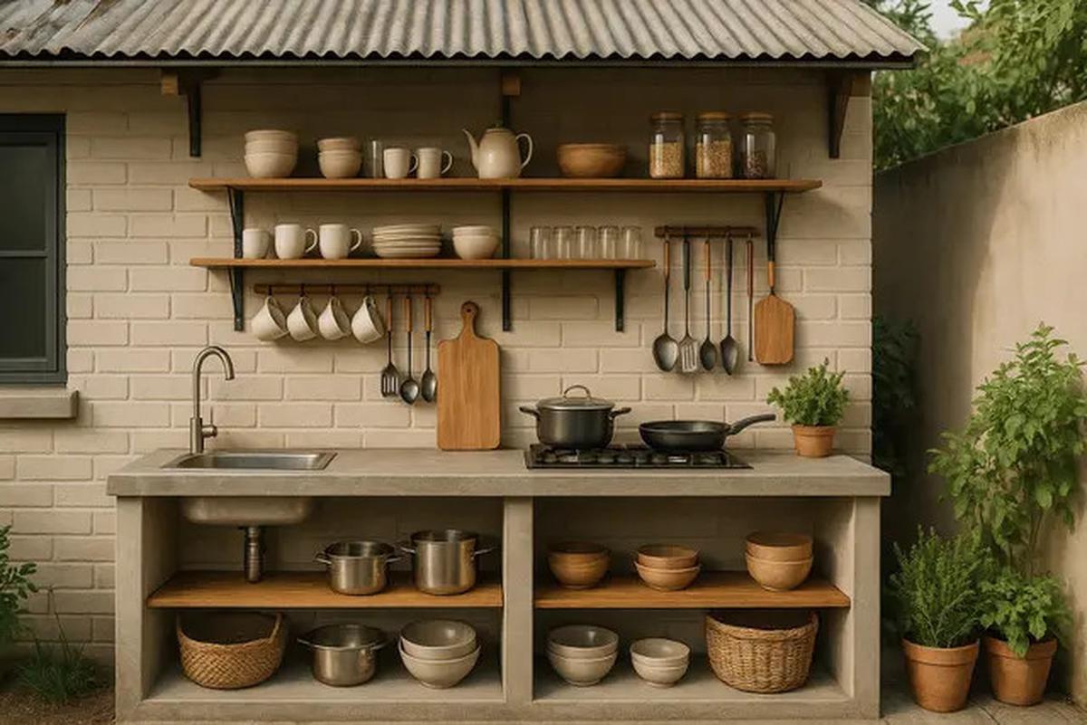 7 Model Dapur Kotor Belakang Rumah Sederhana tapi Cantik, Praktis untuk Masak Sehari-hari