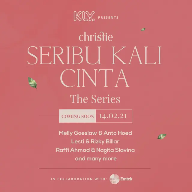 Penyanyi Christie mempersembahkan karya terbarunya bertajuk Seribu Kali Cinta - The Series.