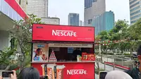 Outlet pop-up store Nescafe. (dok. Liputan6.com/Sabrina Aulia Putri)