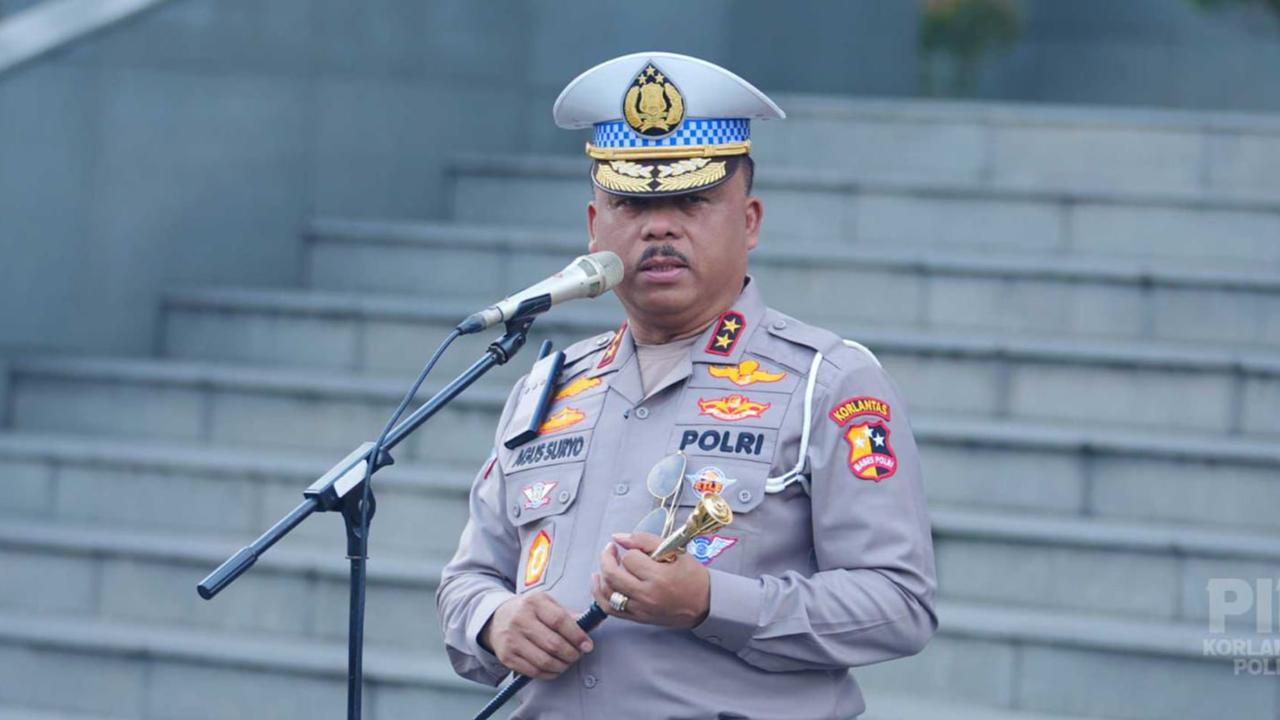 Korlantas Polri Gelar Apel dan Halal Bihalal Idulfitri, Kakorlantas Apresiasi Kinerja Polantas dalam Operasi Ketupat 2025