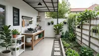 7 Ide Halaman Belakang Rumah Subsidi untuk Dapur Terbuka, Solusi Fungsional dan Estetik