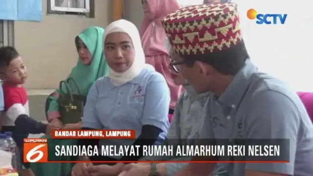 Sandiaga Uno Melayat ke Rumah Caleg PAN Korban Pembunuhan di Lampung