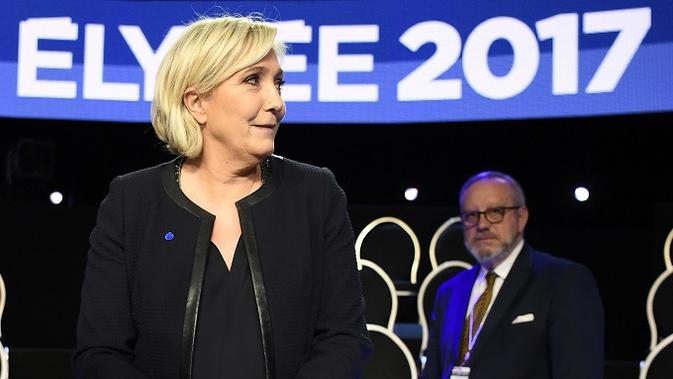 Pemimpin oposisi Prancis, Marine Le Pen (Lionel Bonaventure/AP)