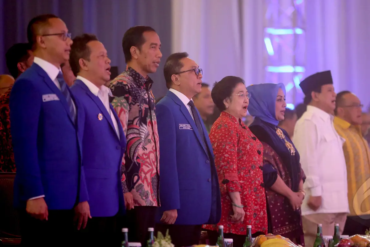 Jokowi, Megawati dan Prabowo Hadiri Rakernas PAN