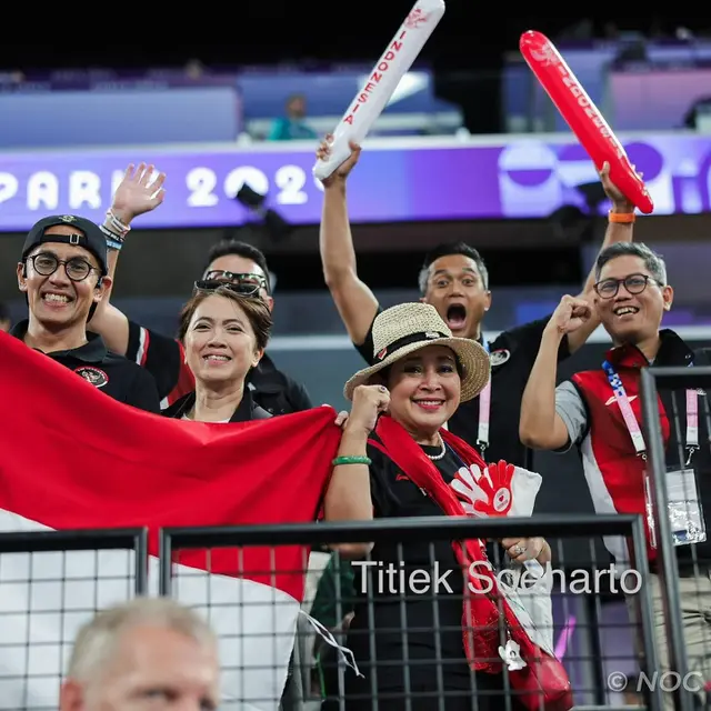 7 Potret Titiek Soeharto di Olimpiade Paris 2024, Beri Dukungan Untuk Jorji
