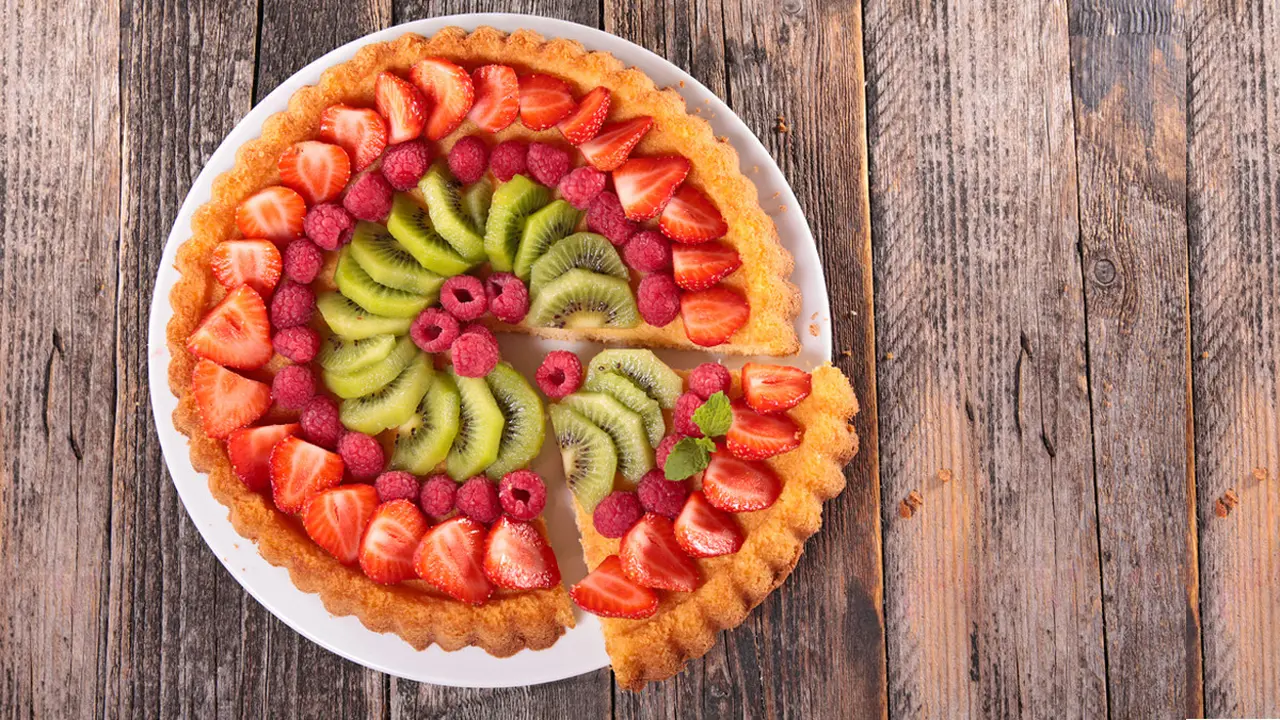 Ilustrasi pie buah